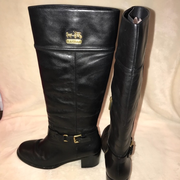coach leather boots